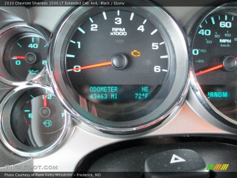 Black / Ebony 2010 Chevrolet Silverado 1500 LT Extended Cab 4x4