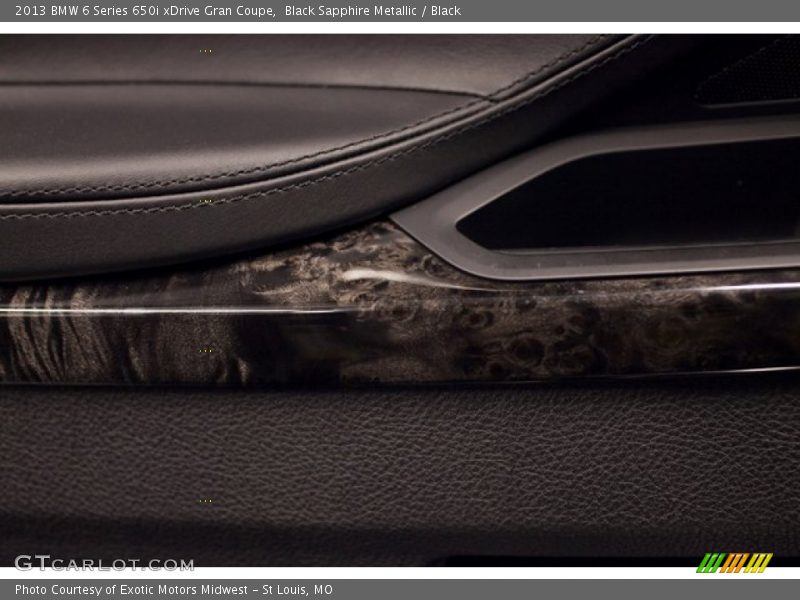 Black Sapphire Metallic / Black 2013 BMW 6 Series 650i xDrive Gran Coupe