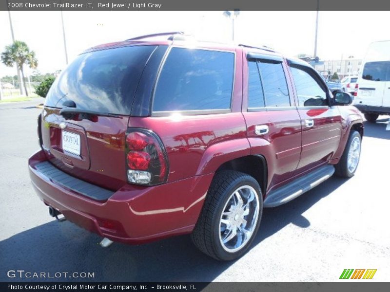 Red Jewel / Light Gray 2008 Chevrolet TrailBlazer LT