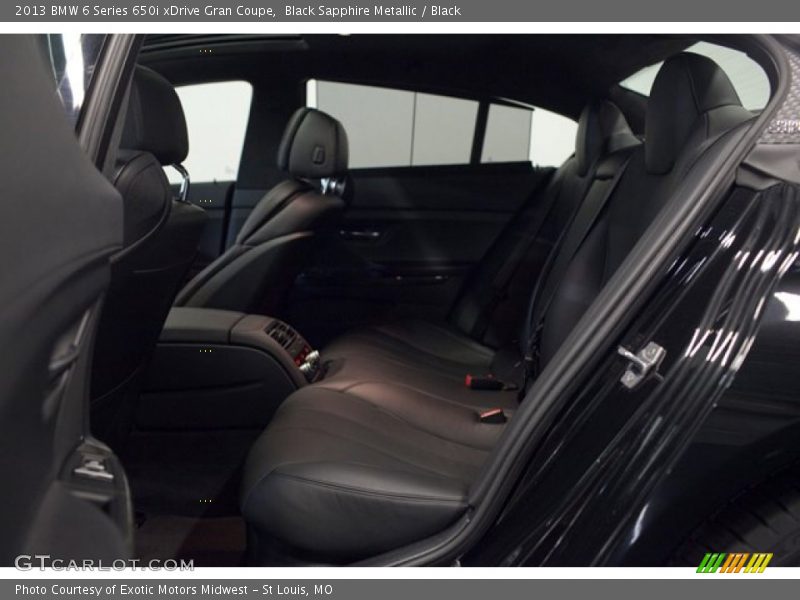 Black Sapphire Metallic / Black 2013 BMW 6 Series 650i xDrive Gran Coupe