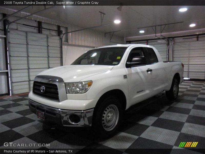 Super White / Graphite Gray 2008 Toyota Tundra Double Cab