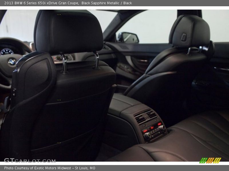 Black Sapphire Metallic / Black 2013 BMW 6 Series 650i xDrive Gran Coupe