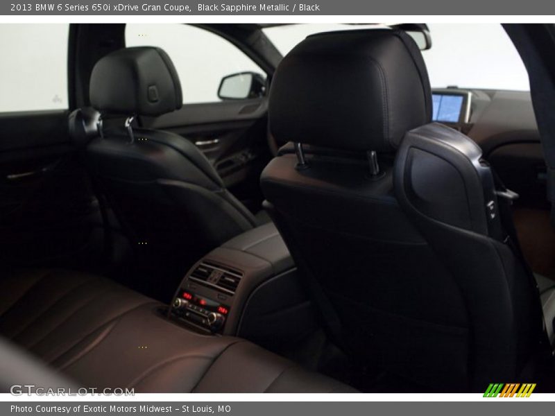 Black Sapphire Metallic / Black 2013 BMW 6 Series 650i xDrive Gran Coupe