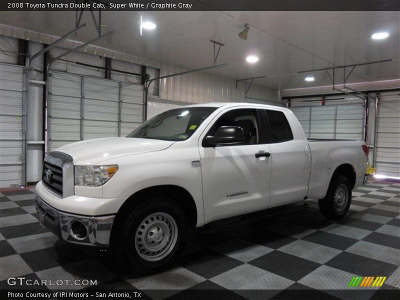 Super White / Graphite Gray 2008 Toyota Tundra Double Cab