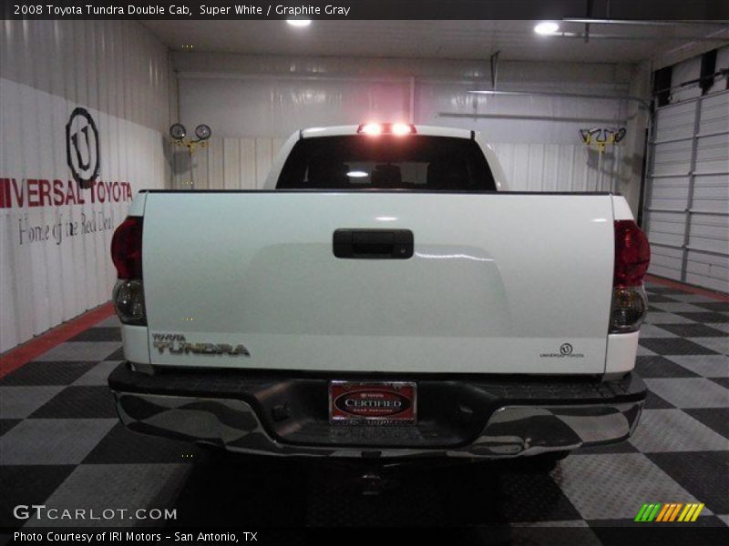 Super White / Graphite Gray 2008 Toyota Tundra Double Cab