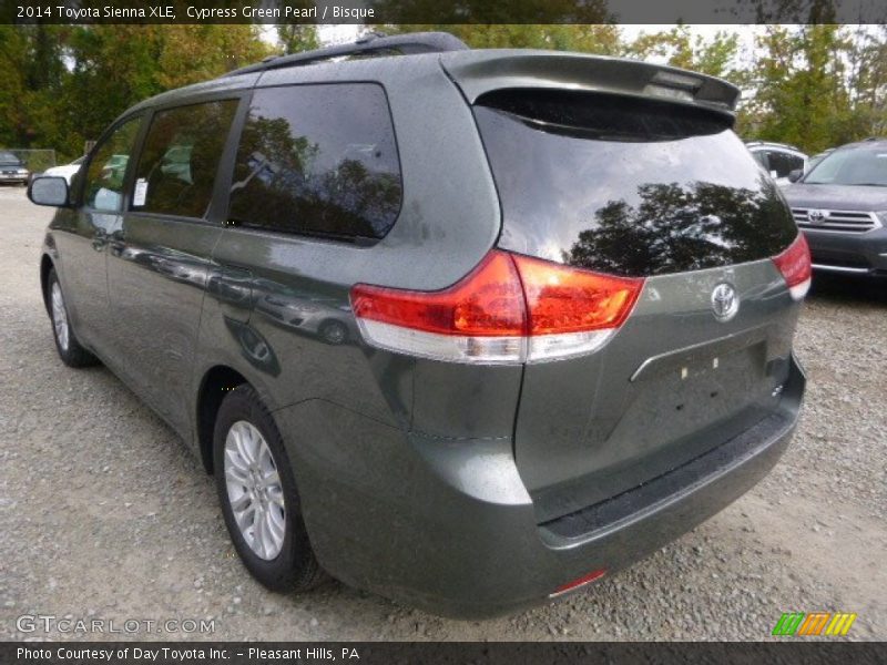 Cypress Green Pearl / Bisque 2014 Toyota Sienna XLE