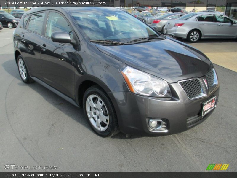 Carbon Gray Metallic / Ebony 2009 Pontiac Vibe 2.4 AWD