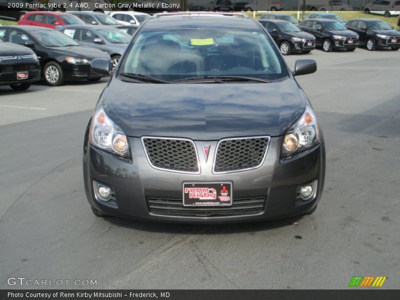 Carbon Gray Metallic / Ebony 2009 Pontiac Vibe 2.4 AWD