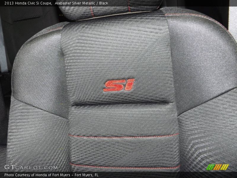 Alabaster Silver Metallic / Black 2013 Honda Civic Si Coupe