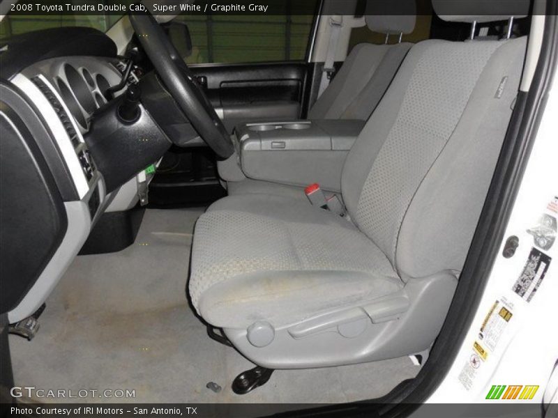 Super White / Graphite Gray 2008 Toyota Tundra Double Cab