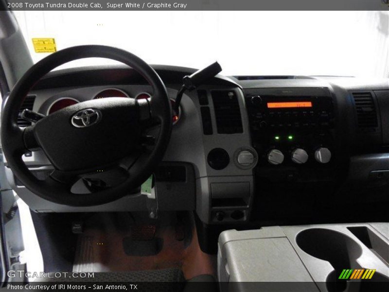 Super White / Graphite Gray 2008 Toyota Tundra Double Cab