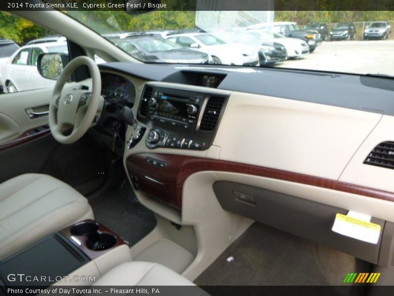 Cypress Green Pearl / Bisque 2014 Toyota Sienna XLE
