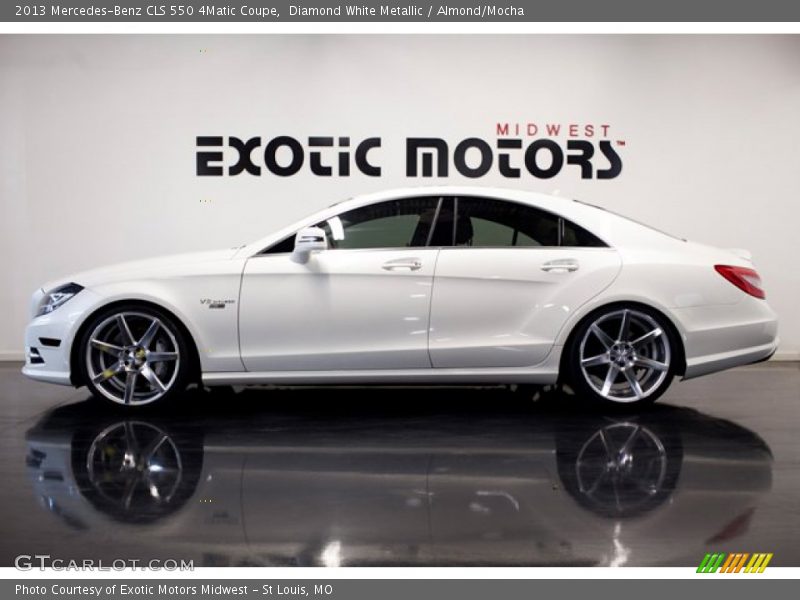 Diamond White Metallic / Almond/Mocha 2013 Mercedes-Benz CLS 550 4Matic Coupe