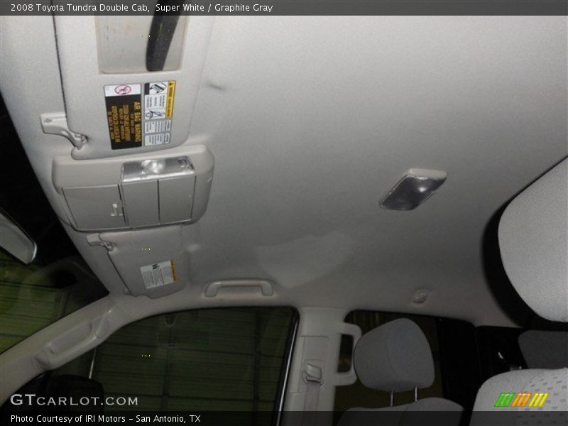 Super White / Graphite Gray 2008 Toyota Tundra Double Cab
