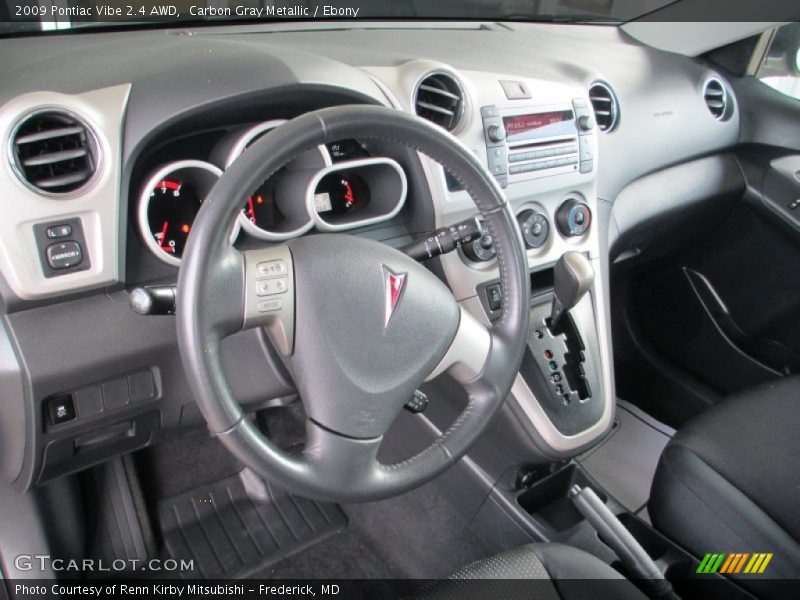 Carbon Gray Metallic / Ebony 2009 Pontiac Vibe 2.4 AWD