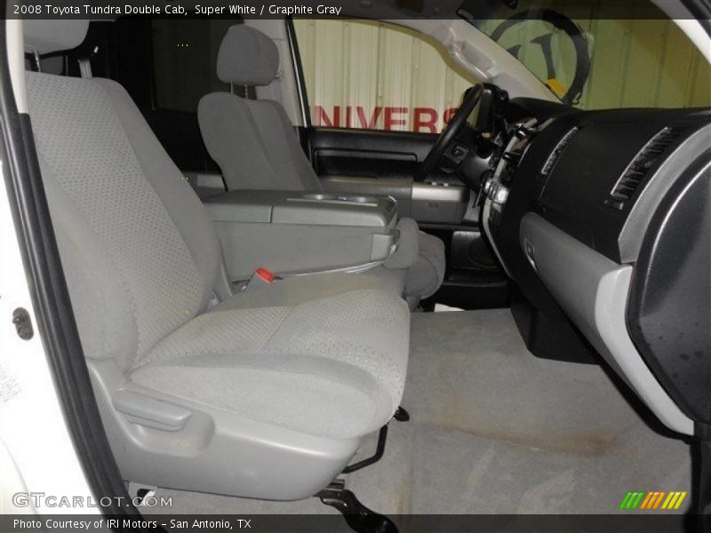 Super White / Graphite Gray 2008 Toyota Tundra Double Cab
