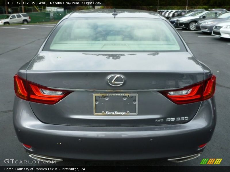Nebula Gray Pearl / Light Gray 2013 Lexus GS 350 AWD