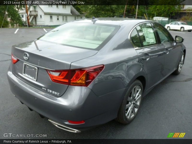 Nebula Gray Pearl / Light Gray 2013 Lexus GS 350 AWD