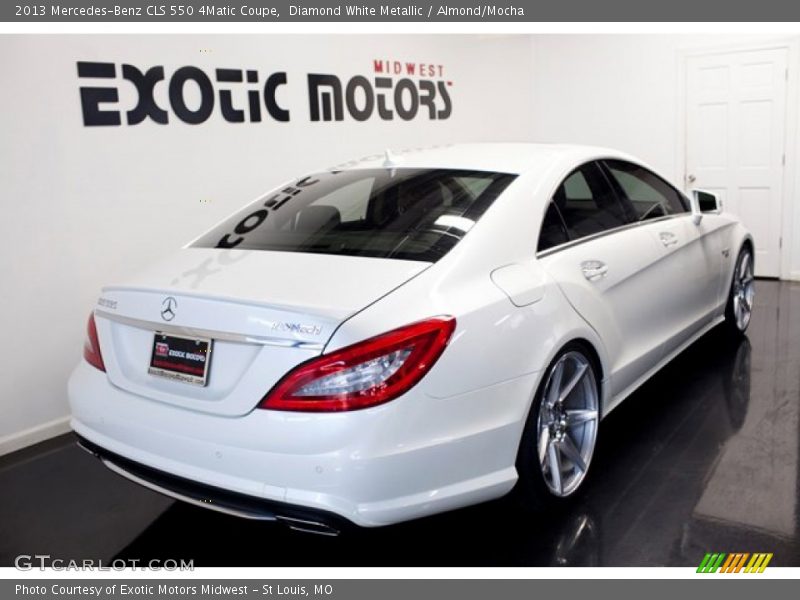 Diamond White Metallic / Almond/Mocha 2013 Mercedes-Benz CLS 550 4Matic Coupe