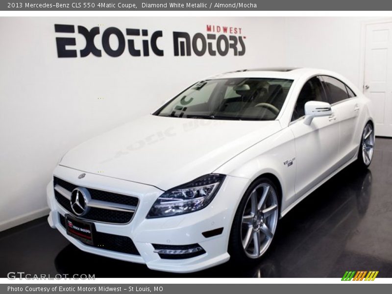 Diamond White Metallic / Almond/Mocha 2013 Mercedes-Benz CLS 550 4Matic Coupe