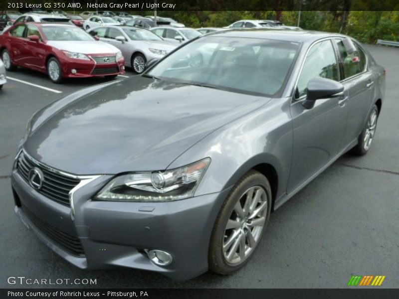 Nebula Gray Pearl / Light Gray 2013 Lexus GS 350 AWD