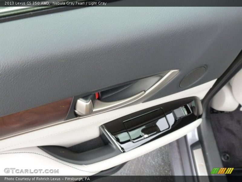 Nebula Gray Pearl / Light Gray 2013 Lexus GS 350 AWD