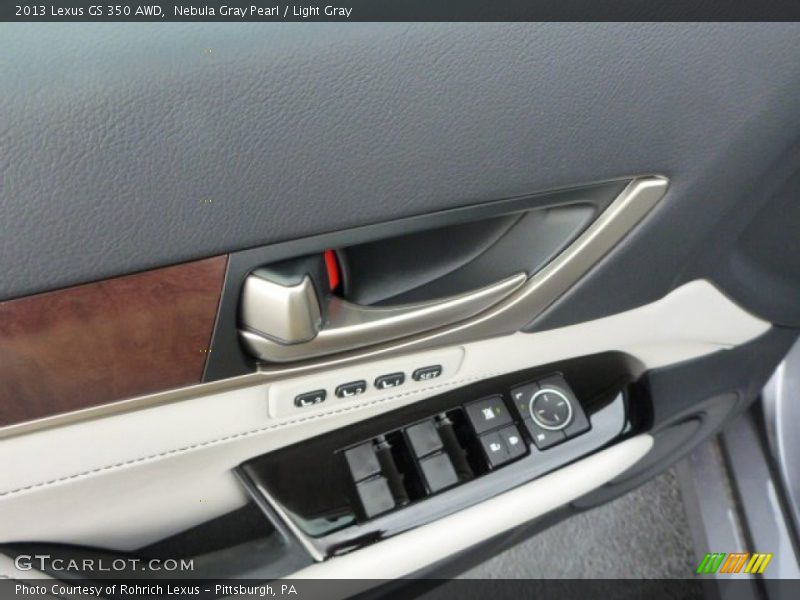 Nebula Gray Pearl / Light Gray 2013 Lexus GS 350 AWD