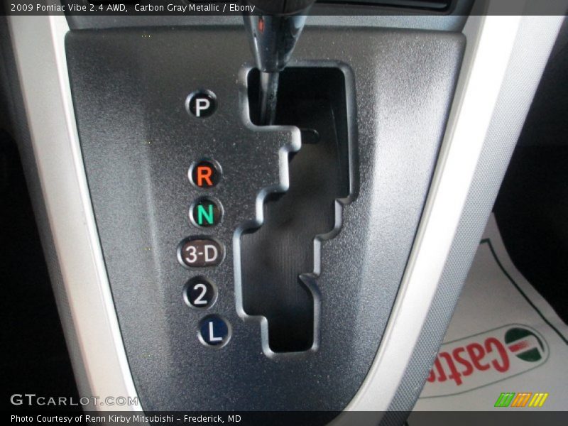 Carbon Gray Metallic / Ebony 2009 Pontiac Vibe 2.4 AWD