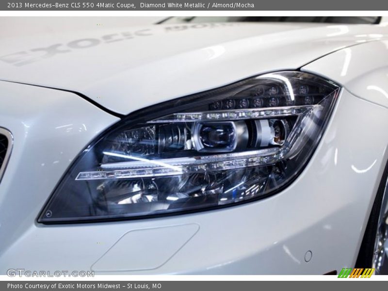 Diamond White Metallic / Almond/Mocha 2013 Mercedes-Benz CLS 550 4Matic Coupe