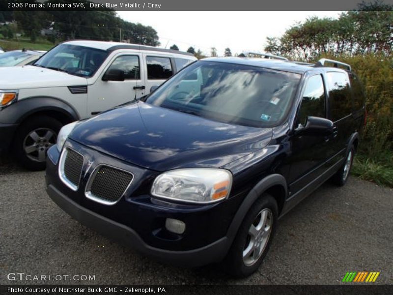 Dark Blue Metallic / Gray 2006 Pontiac Montana SV6