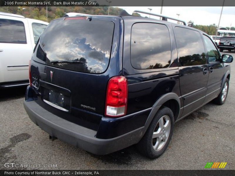 Dark Blue Metallic / Gray 2006 Pontiac Montana SV6