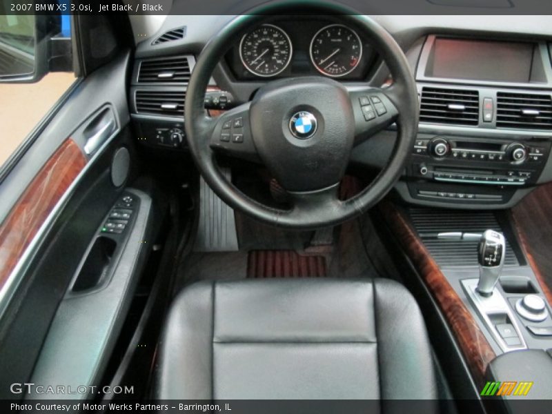 Jet Black / Black 2007 BMW X5 3.0si