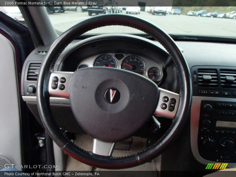 Dark Blue Metallic / Gray 2006 Pontiac Montana SV6