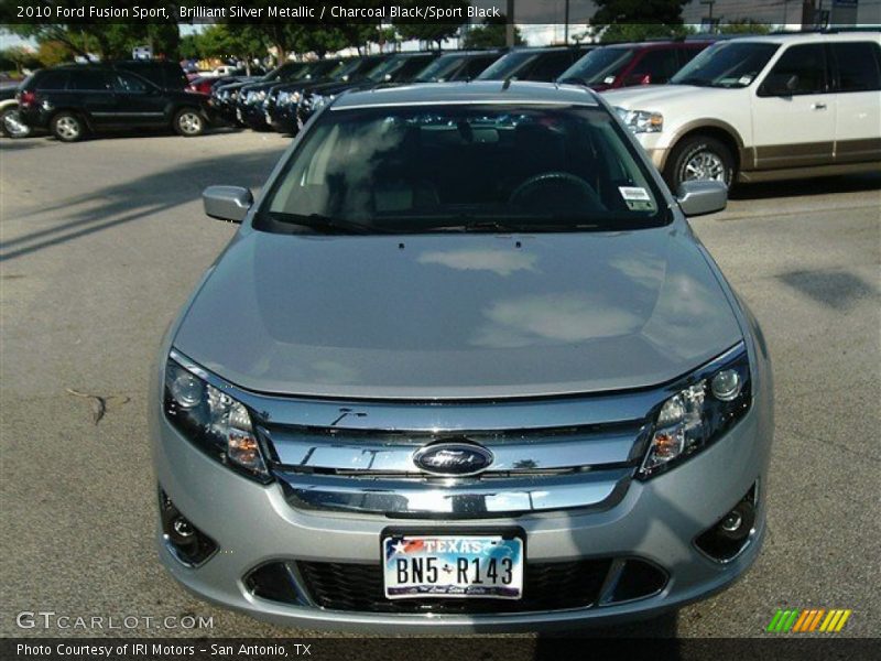 Brilliant Silver Metallic / Charcoal Black/Sport Black 2010 Ford Fusion Sport