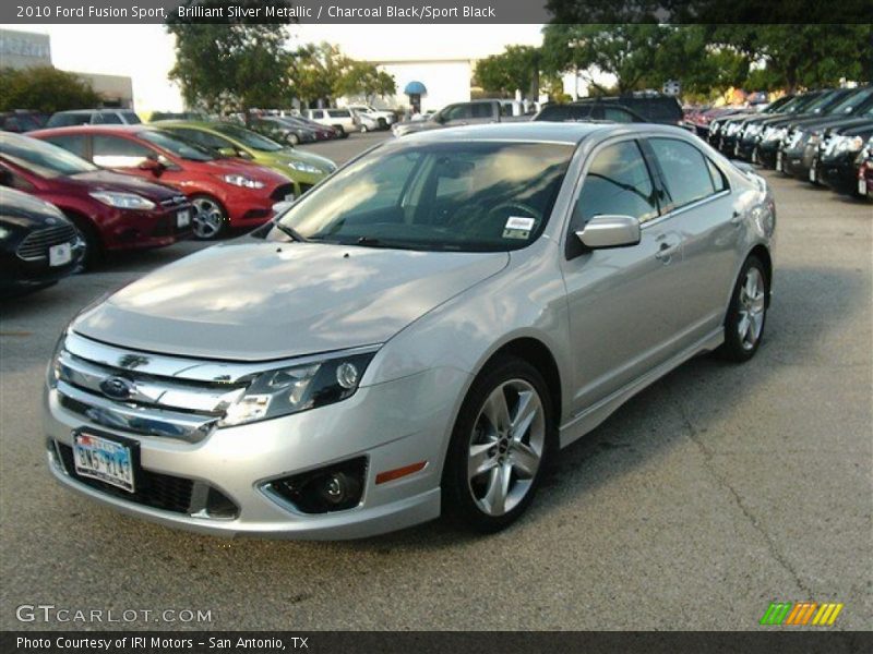 Brilliant Silver Metallic / Charcoal Black/Sport Black 2010 Ford Fusion Sport