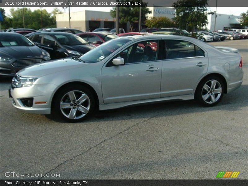 Brilliant Silver Metallic / Charcoal Black/Sport Black 2010 Ford Fusion Sport