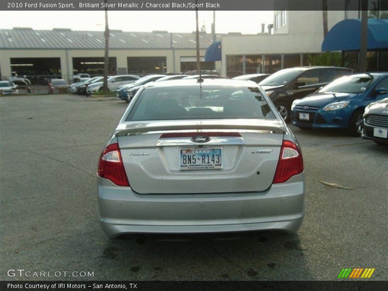 Brilliant Silver Metallic / Charcoal Black/Sport Black 2010 Ford Fusion Sport