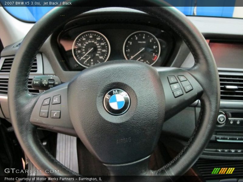Jet Black / Black 2007 BMW X5 3.0si