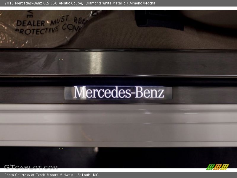 Diamond White Metallic / Almond/Mocha 2013 Mercedes-Benz CLS 550 4Matic Coupe