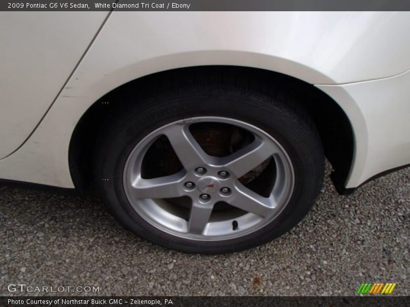 White Diamond Tri Coat / Ebony 2009 Pontiac G6 V6 Sedan