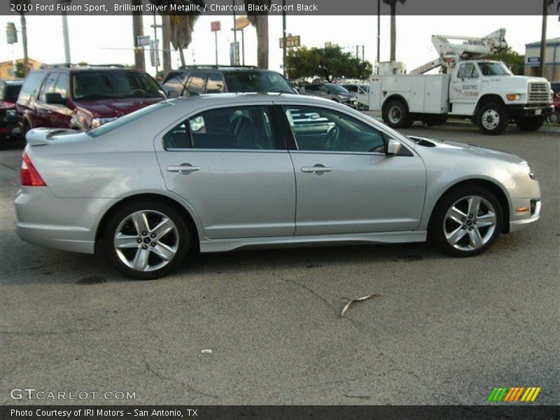 Brilliant Silver Metallic / Charcoal Black/Sport Black 2010 Ford Fusion Sport