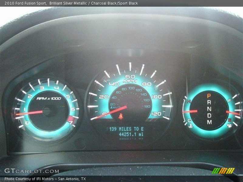 Brilliant Silver Metallic / Charcoal Black/Sport Black 2010 Ford Fusion Sport