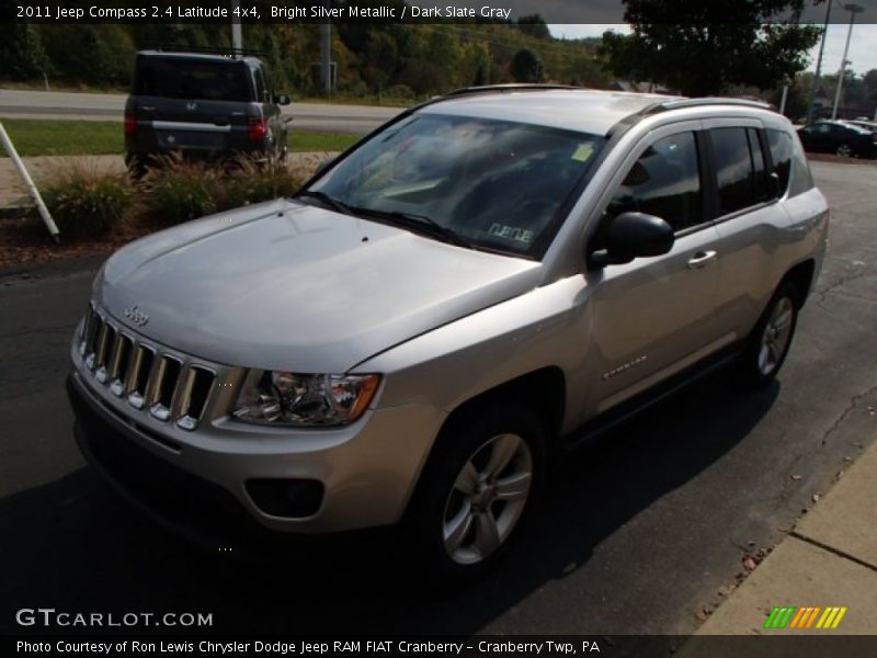 Bright Silver Metallic / Dark Slate Gray 2011 Jeep Compass 2.4 Latitude 4x4