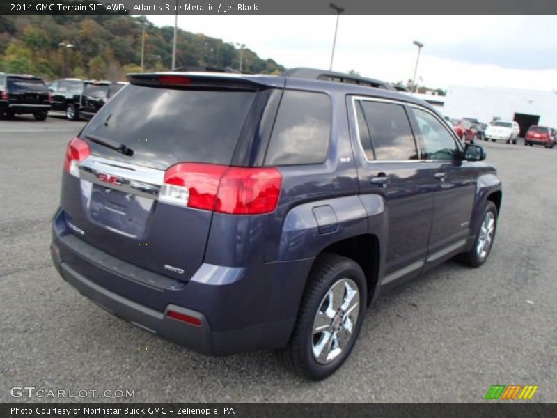 Atlantis Blue Metallic / Jet Black 2014 GMC Terrain SLT AWD