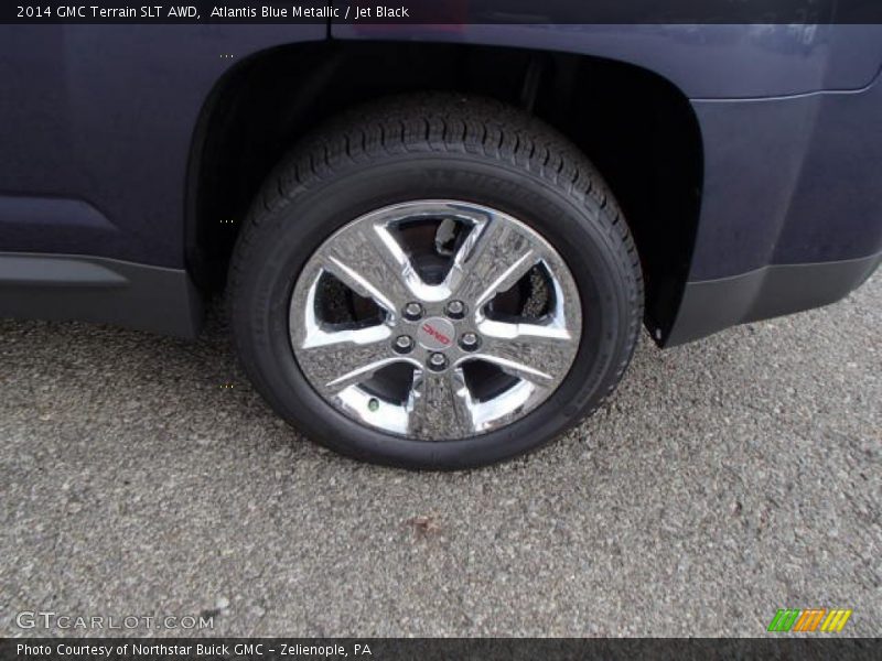 Atlantis Blue Metallic / Jet Black 2014 GMC Terrain SLT AWD