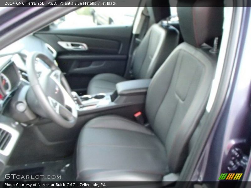 Atlantis Blue Metallic / Jet Black 2014 GMC Terrain SLT AWD