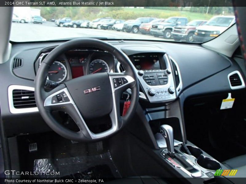 Atlantis Blue Metallic / Jet Black 2014 GMC Terrain SLT AWD