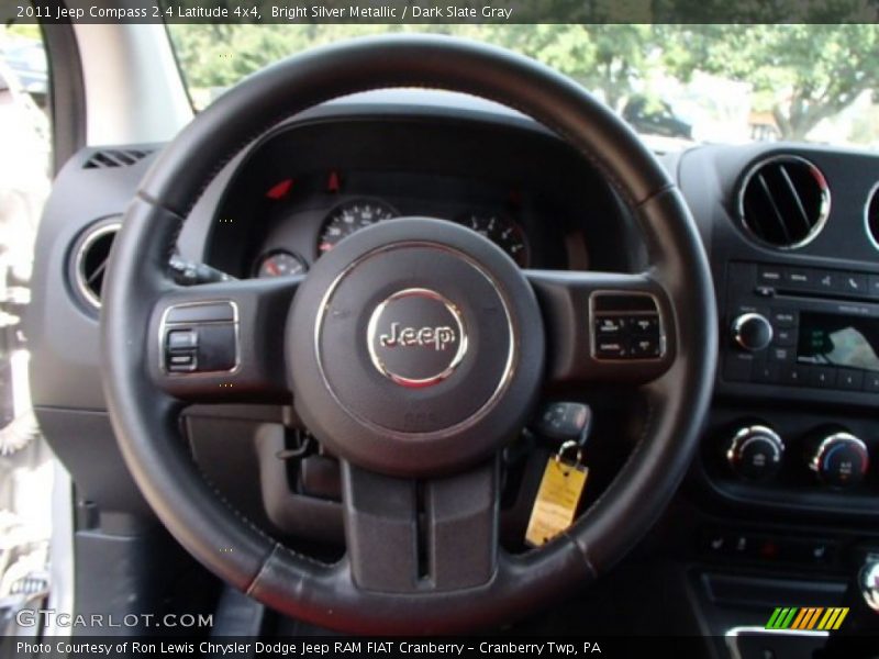 Bright Silver Metallic / Dark Slate Gray 2011 Jeep Compass 2.4 Latitude 4x4