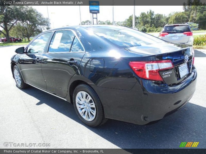 Attitude Black Metallic / Ash 2012 Toyota Camry LE