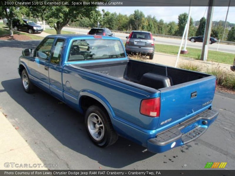Space Blue Metallic / Graphite 2000 Chevrolet S10 LS Extended Cab
